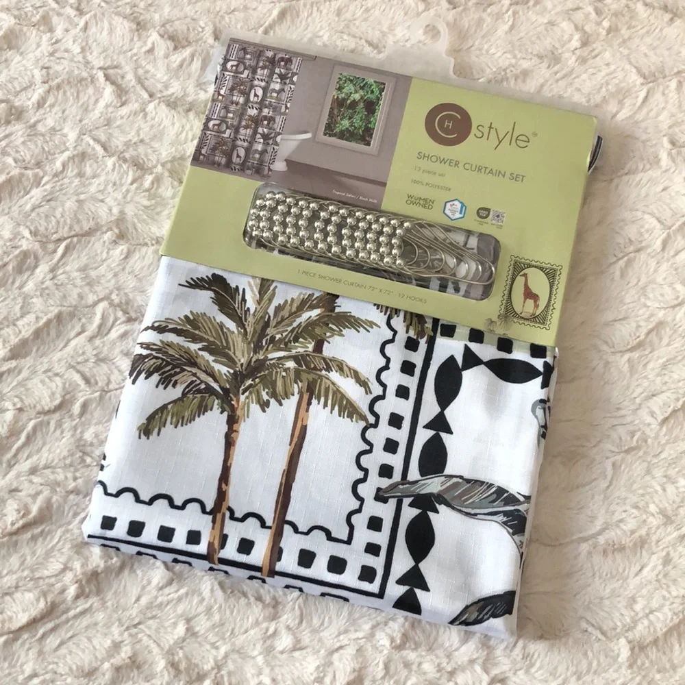 Tropical Safari Shower Curtain Set